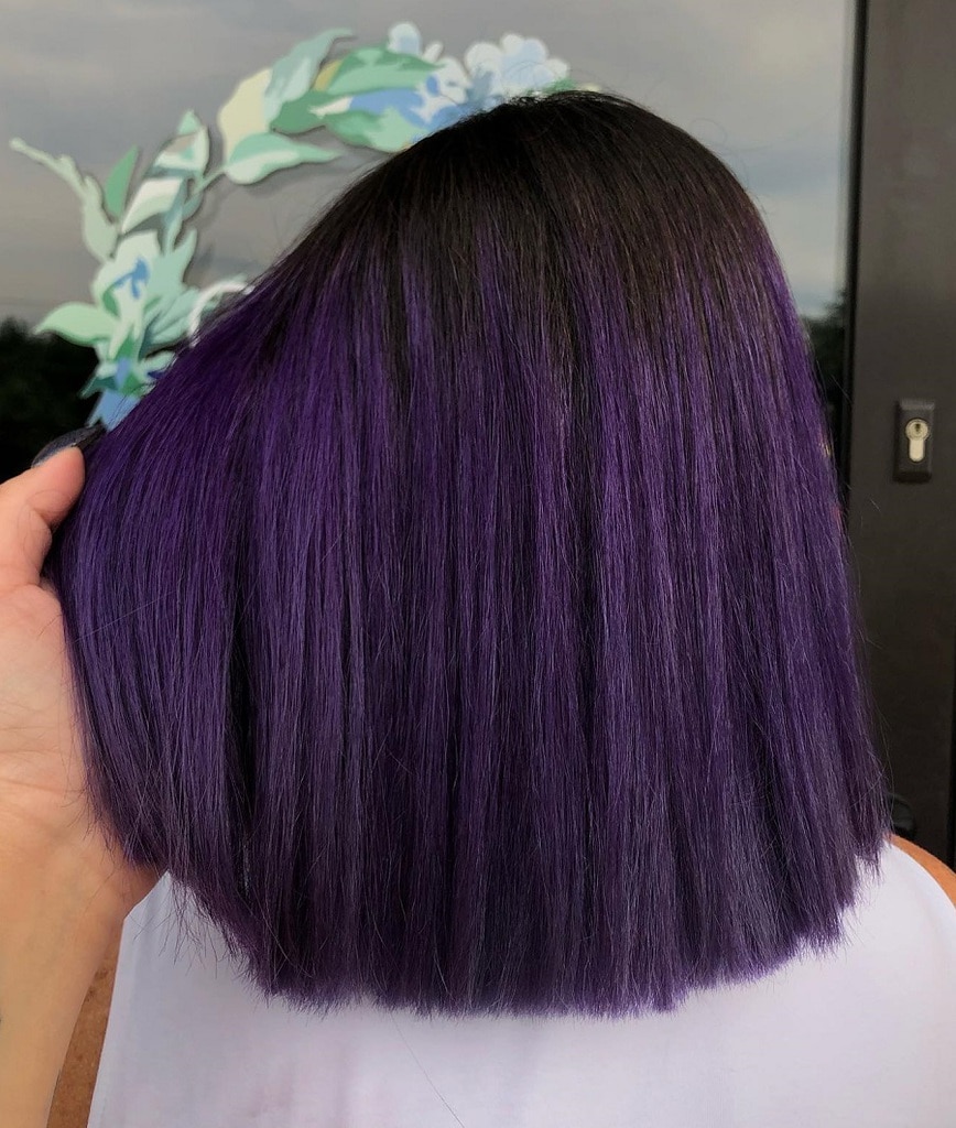 dark violet hair