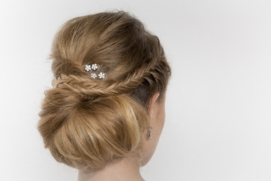 french twist updo for long hair