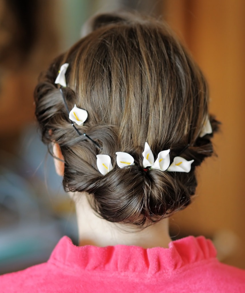 french twist updo for short hair