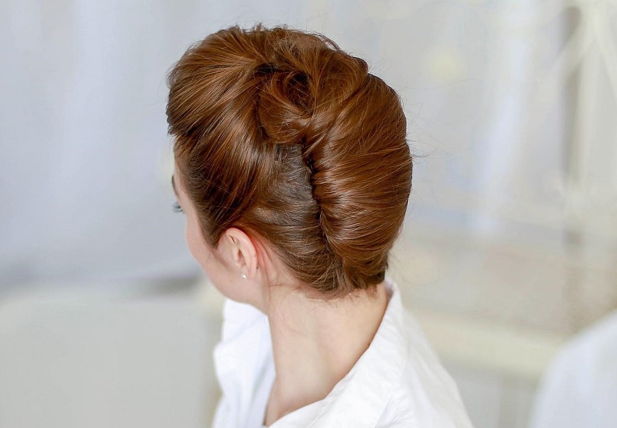 french twist updo hairstyle for prom