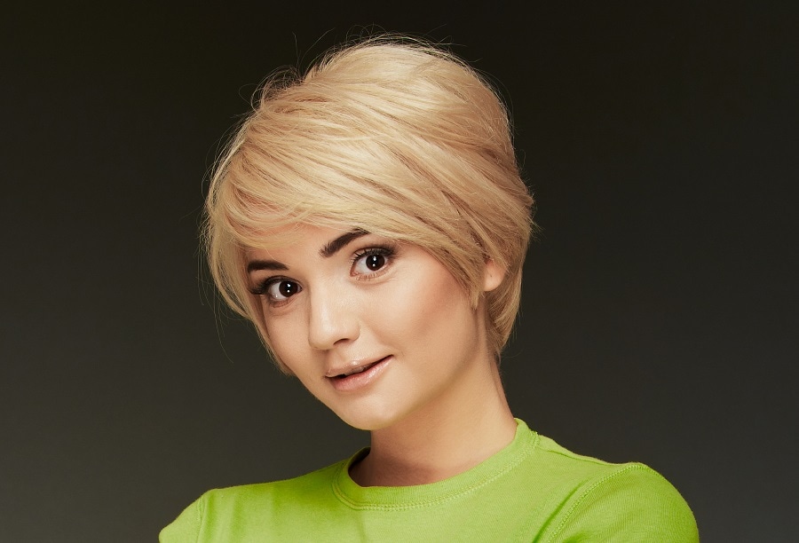 long blonde pixie cuts