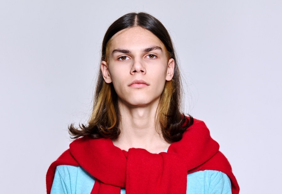 long hairstyle for teenage guys