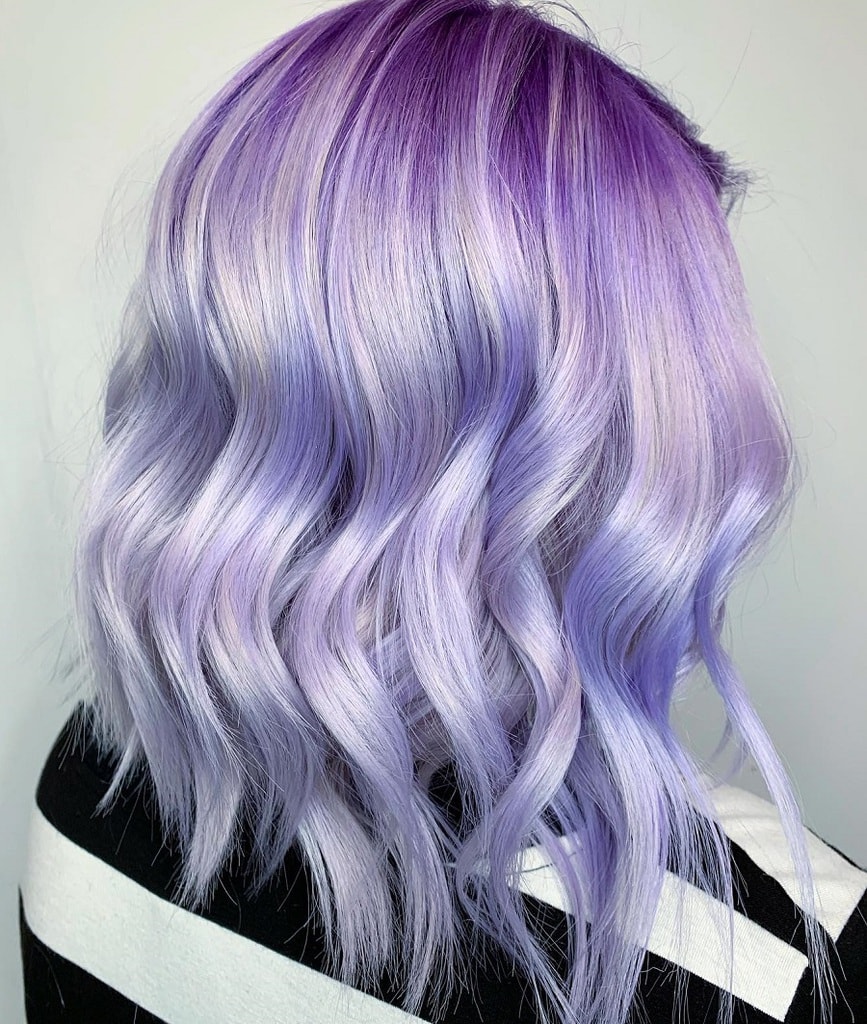 pastel lilac hair