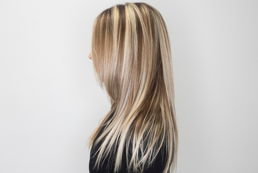 platinum blonde hair highlights