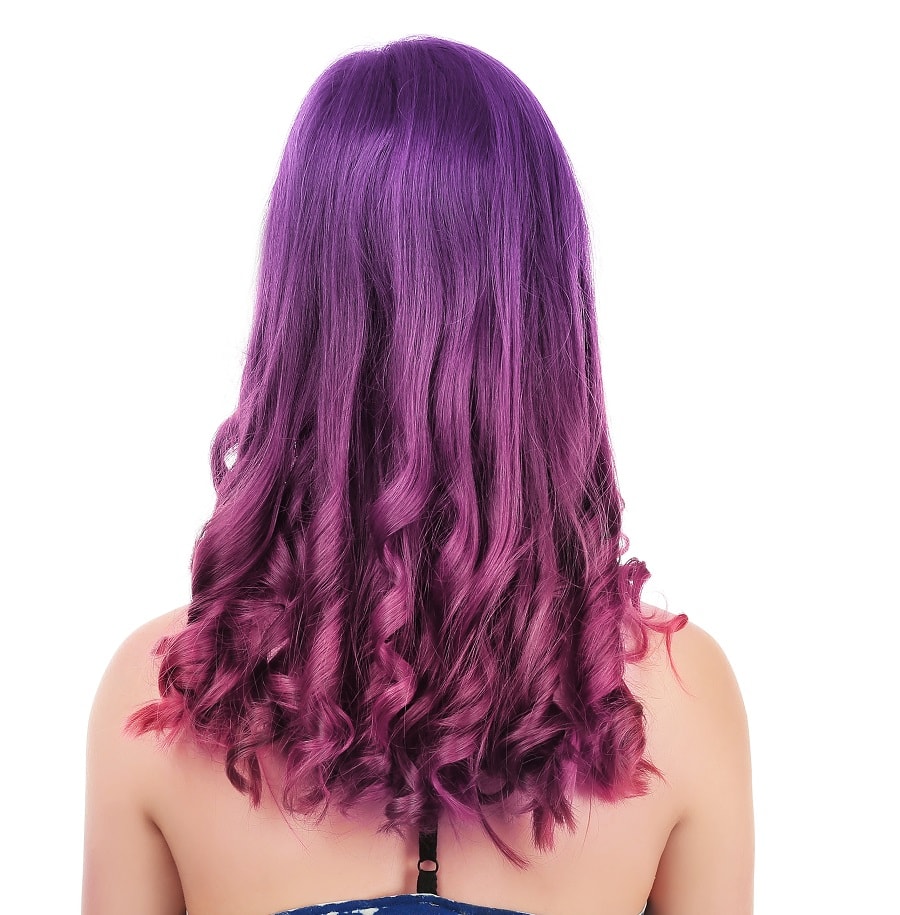 thick violet hair