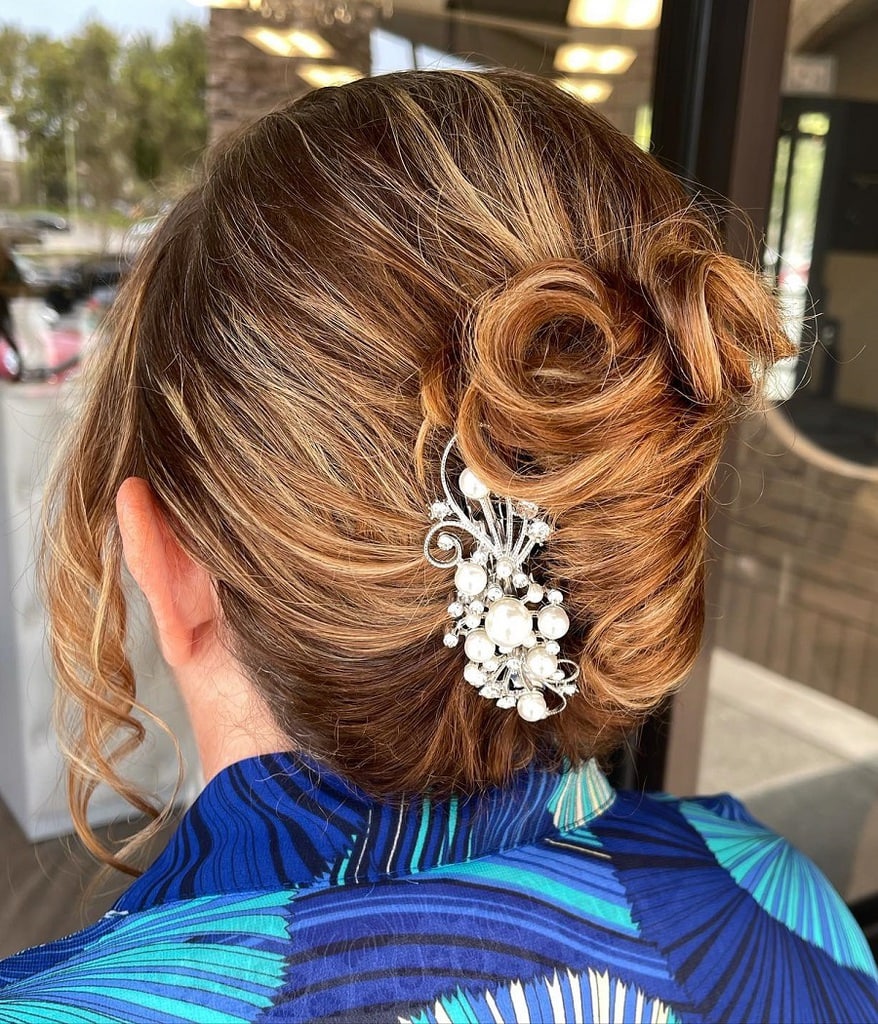 vintage updo with french twist