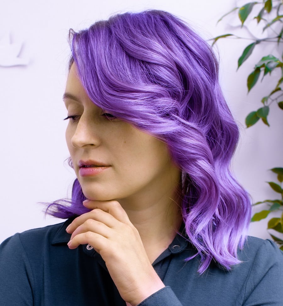 violet lilac hair