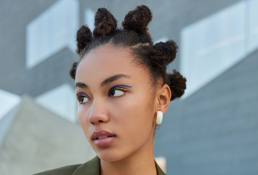 bantu knots for greasy hair