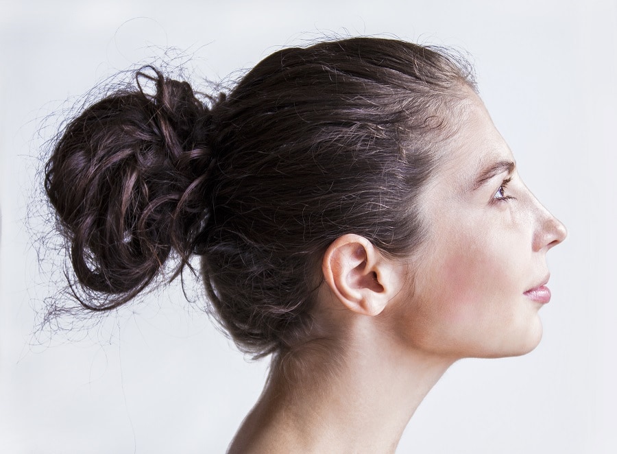 casual messy updo