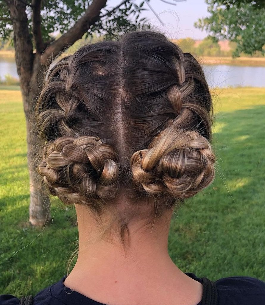 casual updo for girls
