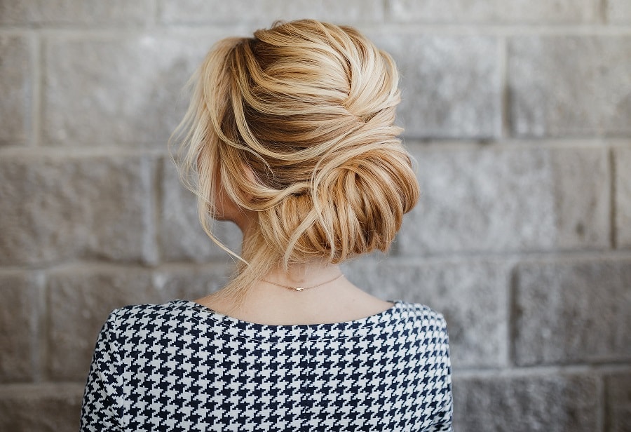 casual updo