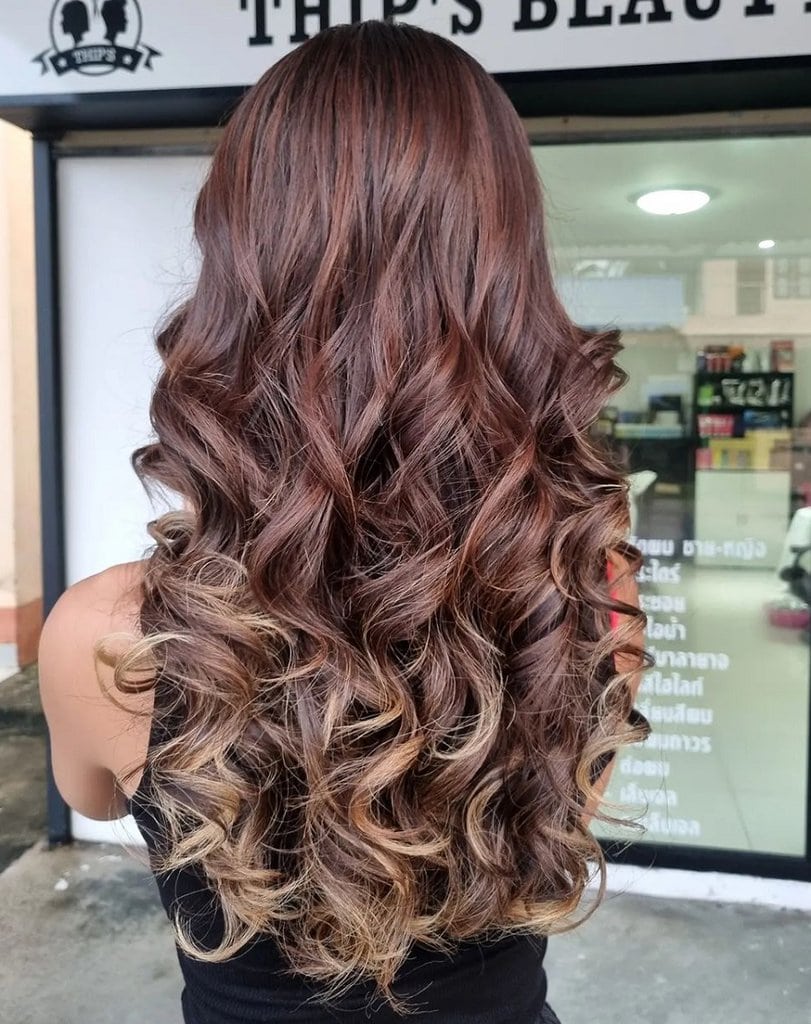 chestnut brown lowlights