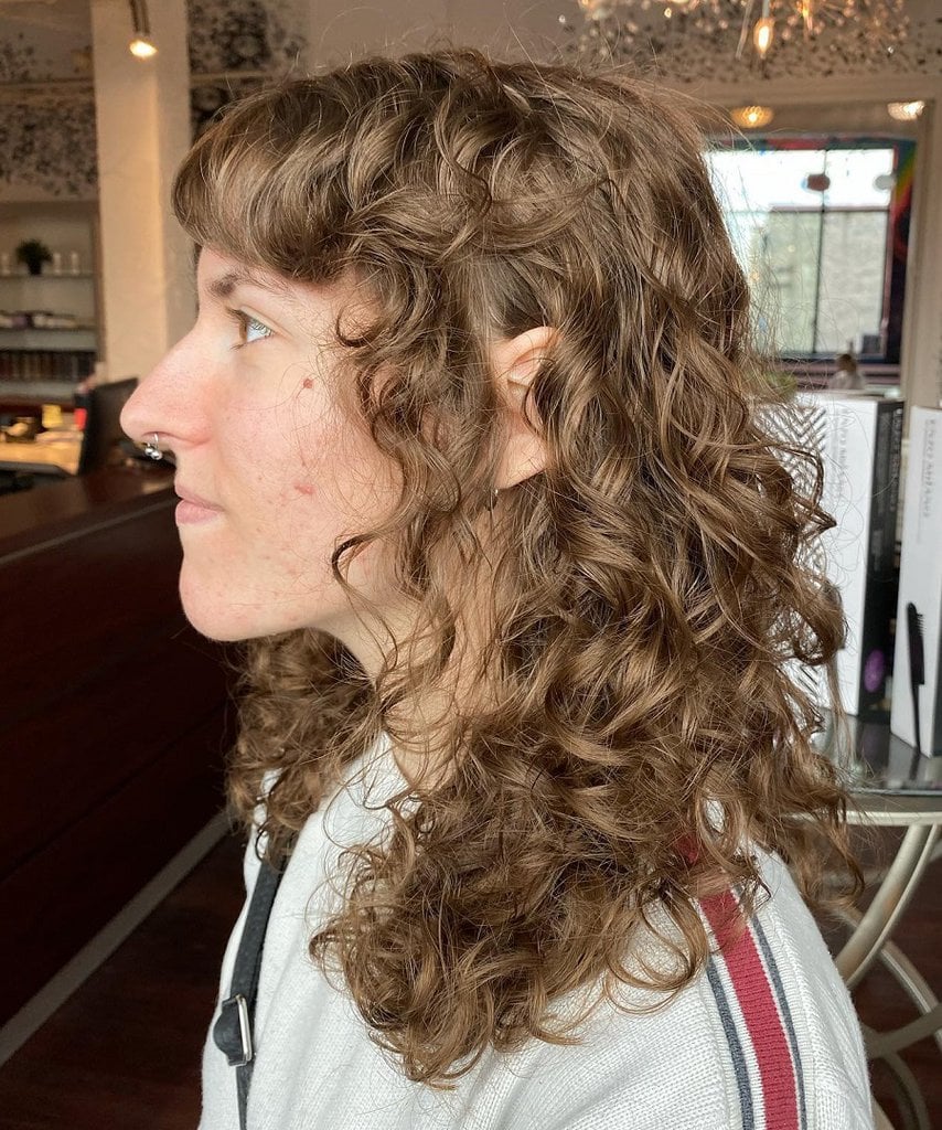 curly razored hairstyle