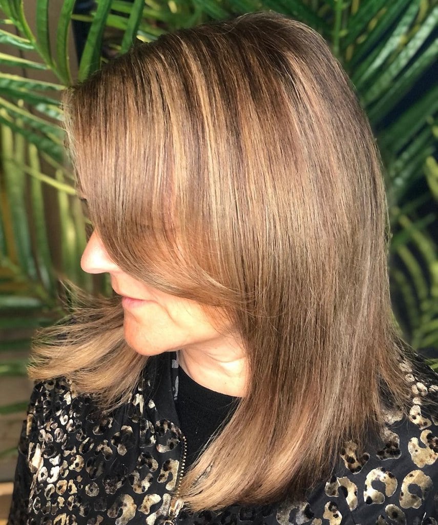 dark bronde balayage hair