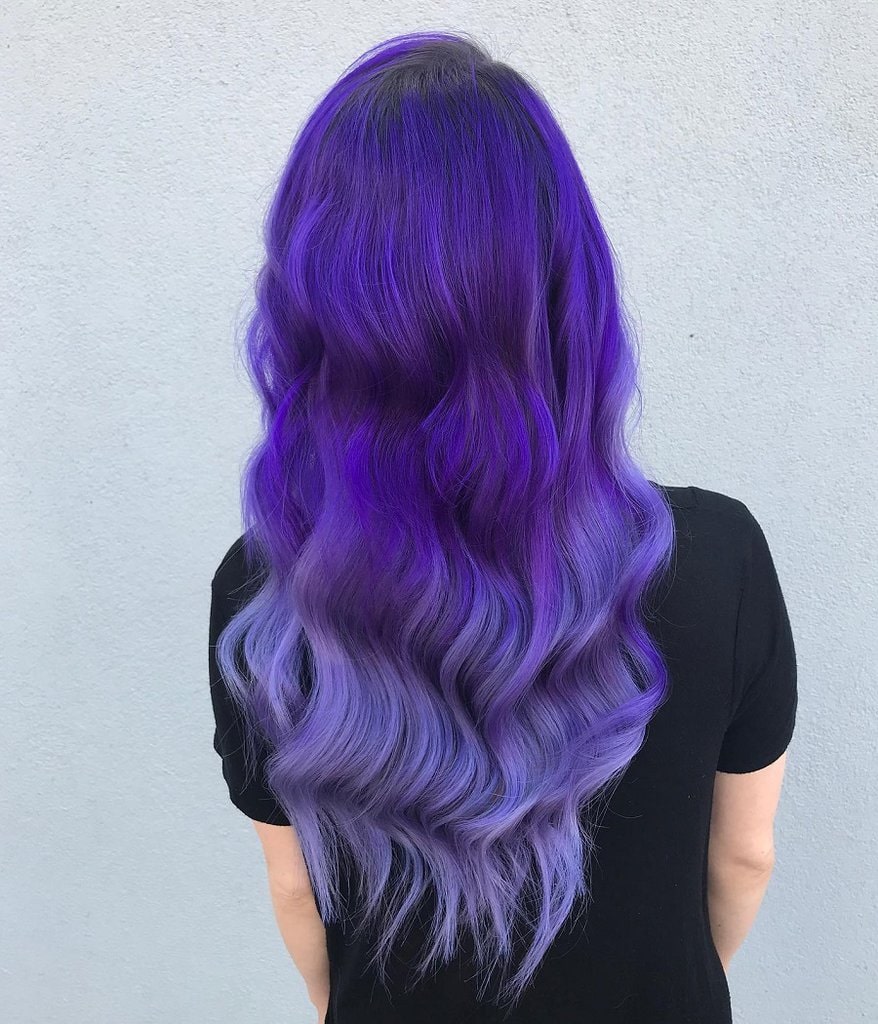 dark purple ombre