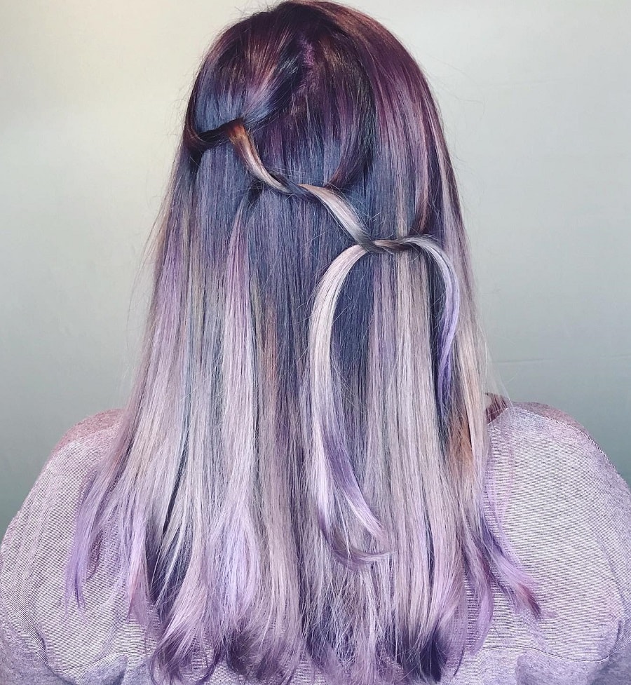 dark to light purple ombre