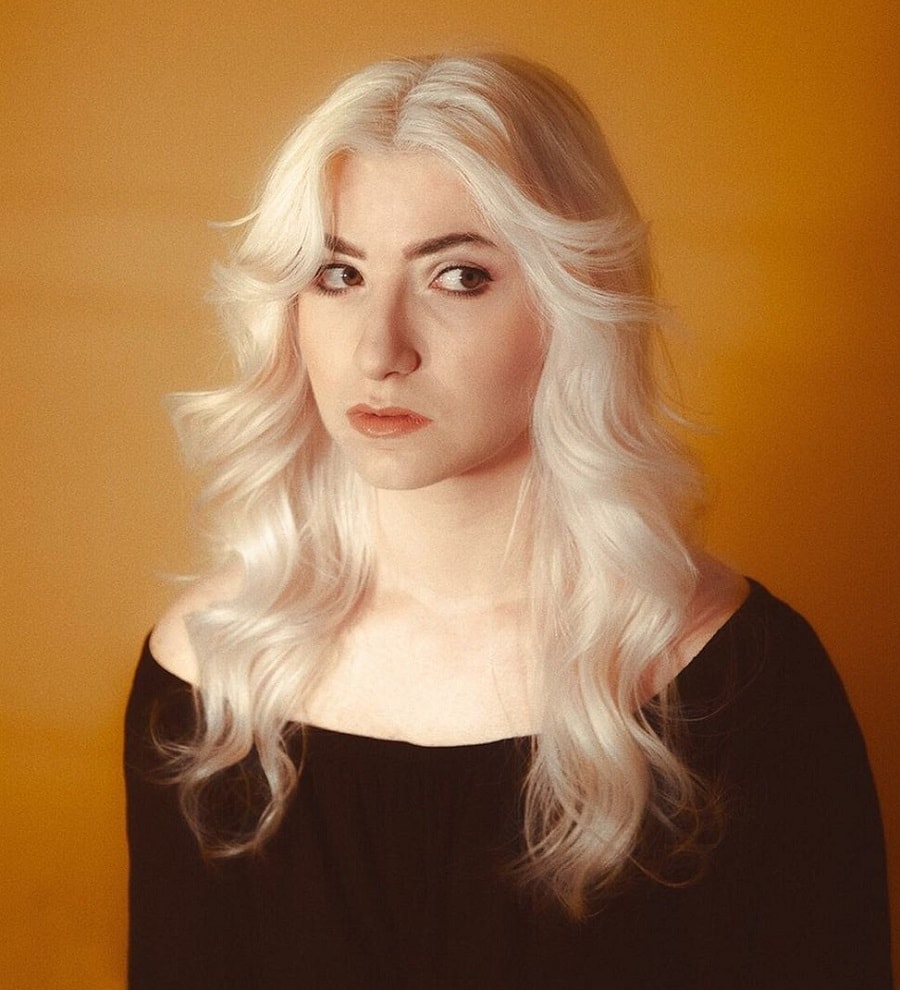 feathered bangs for blonde hair