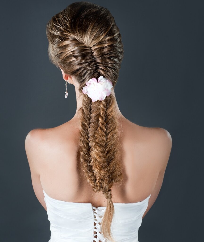 fishtail braid for wedding guest