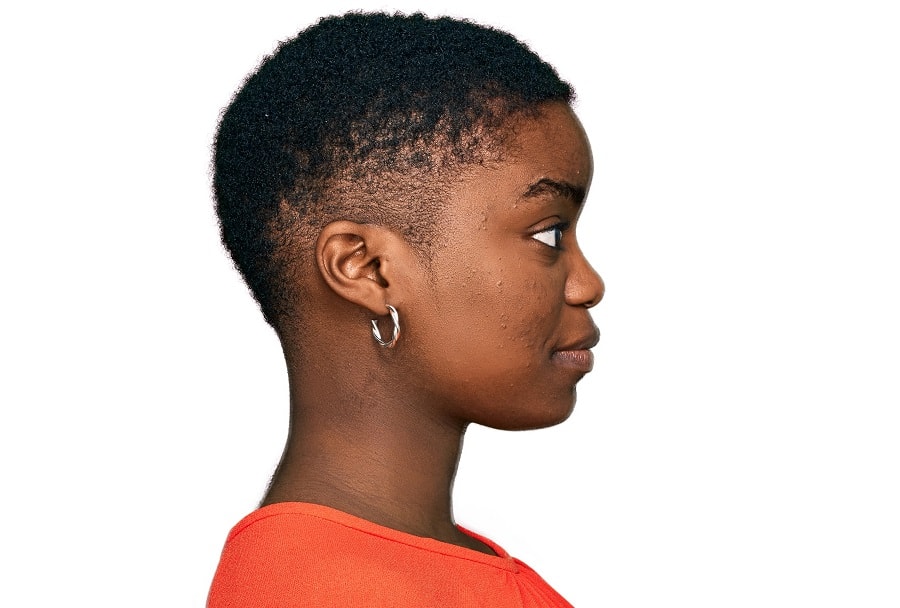 hairstyle for tapered natural hair