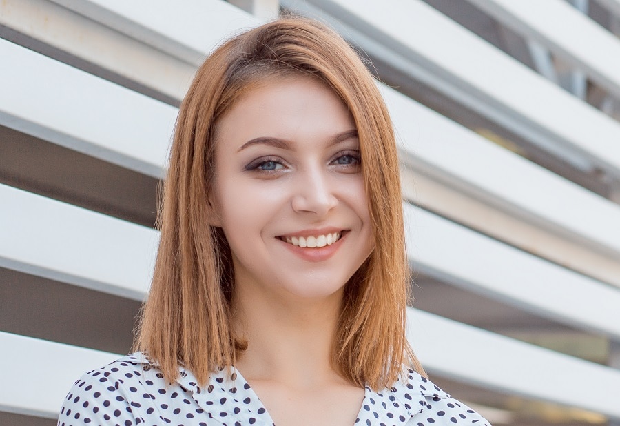 long bob hairstyle for job interview