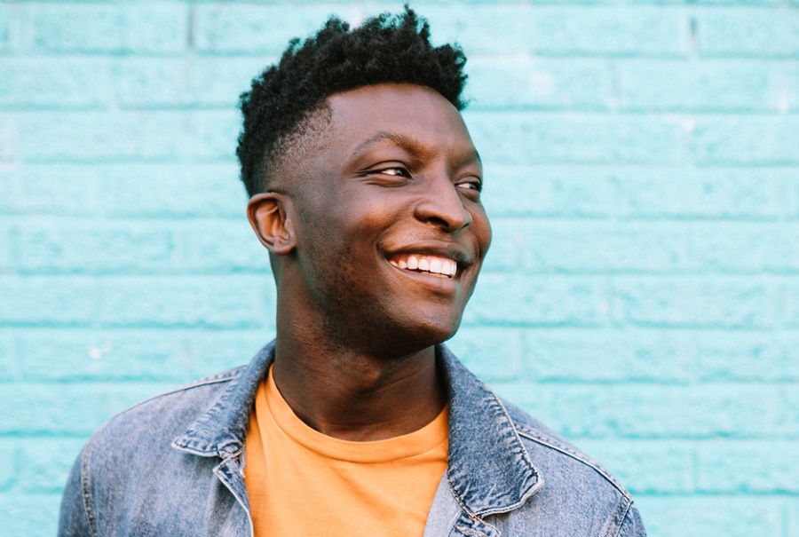 medium fade haircut for black men