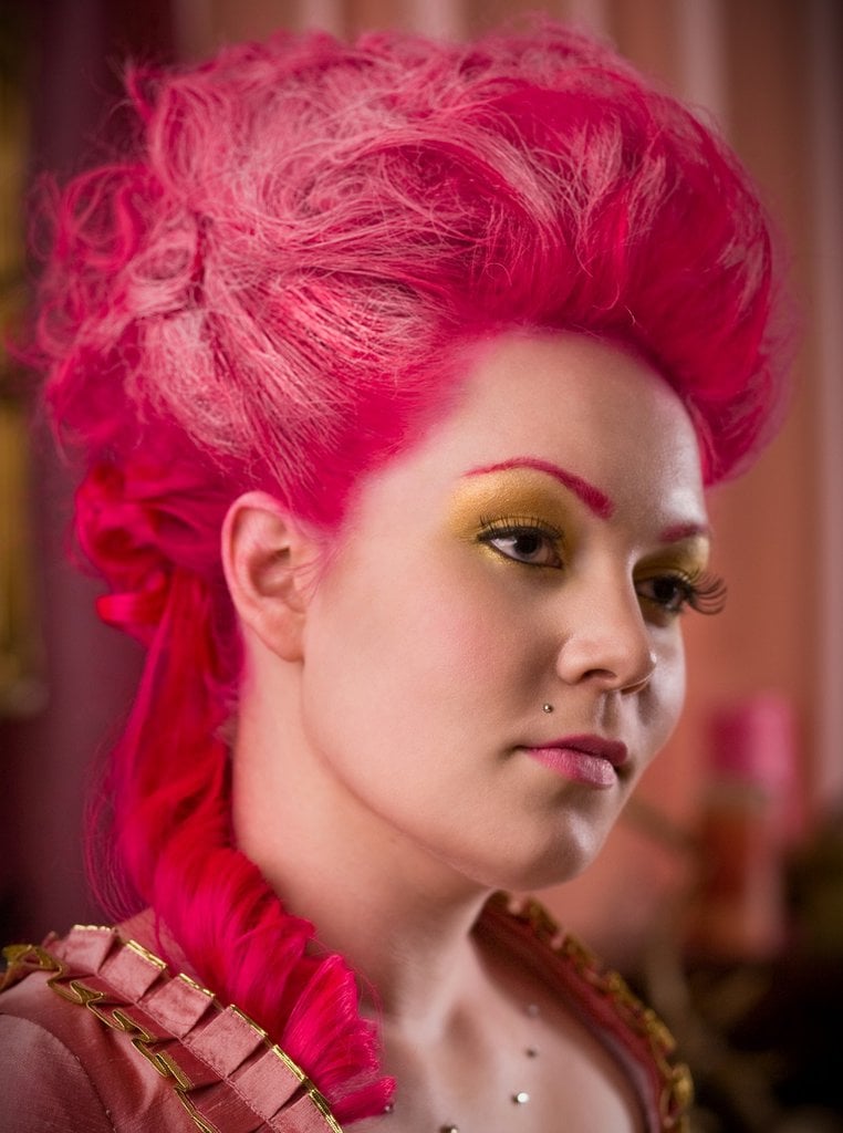 pink beehive hairstyle