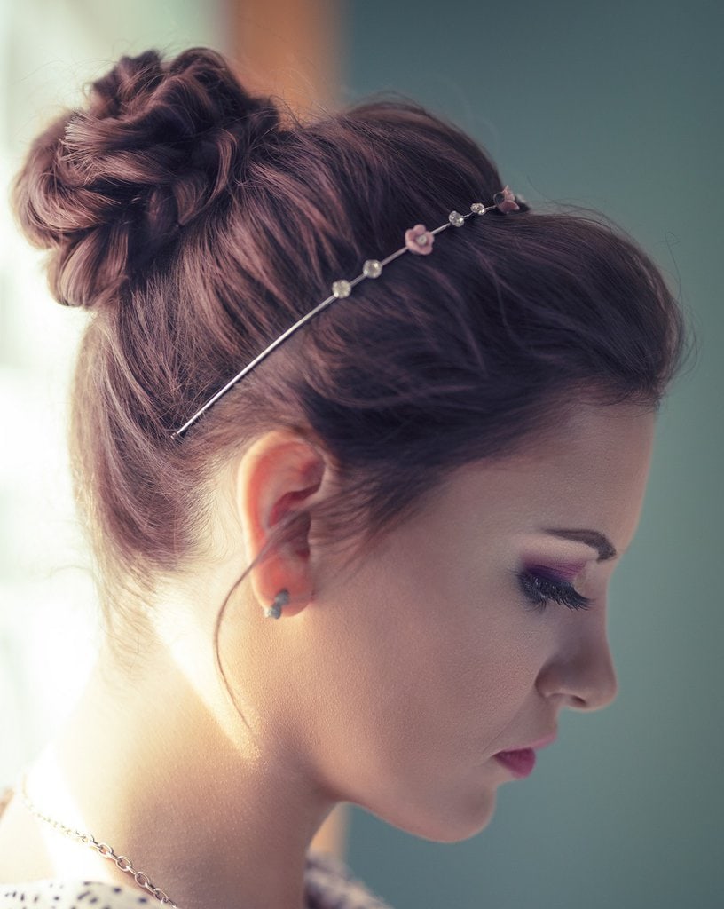 prom updo for thin hair