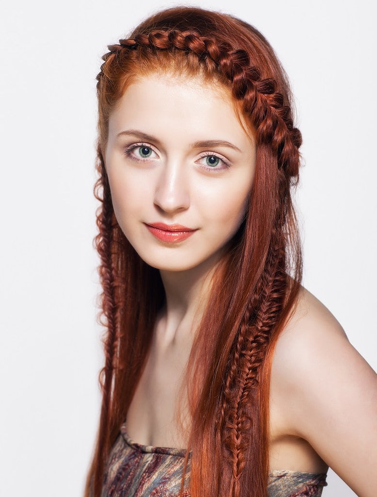 pull through braid for auburn hair