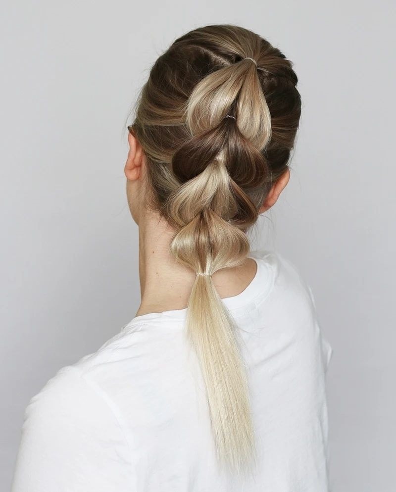 pull through braided ponytail