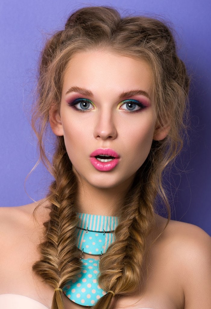 special occasion hairdo with braids