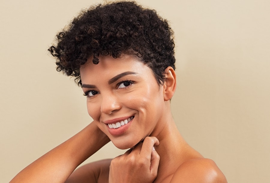 tapered haircut on natural hair