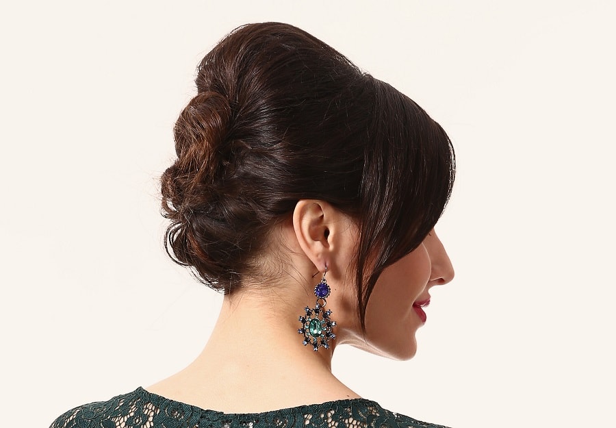 updo for short thin hair