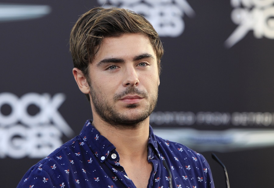 Zac Efron Hairstyle with Beard