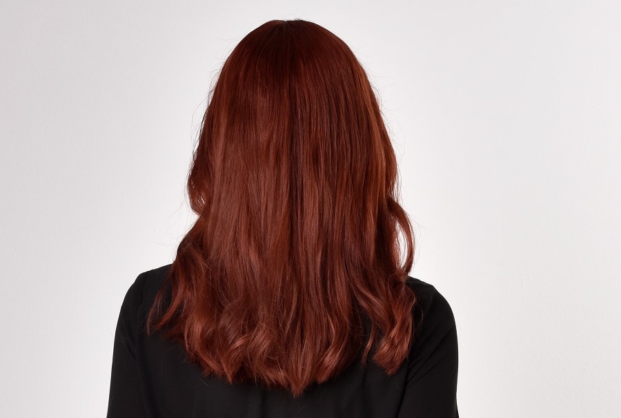 garnet red geode hair color