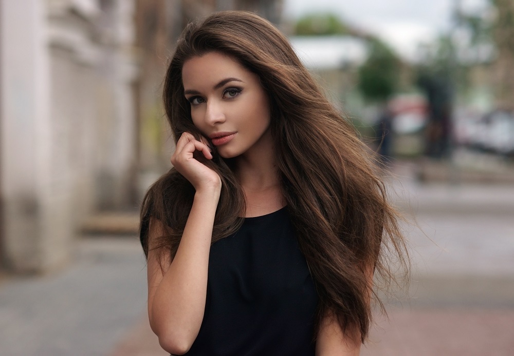 long brown hairstyle