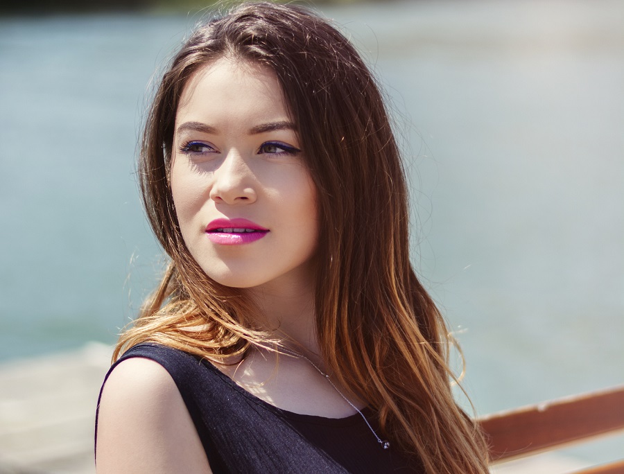 long brown ombre hair