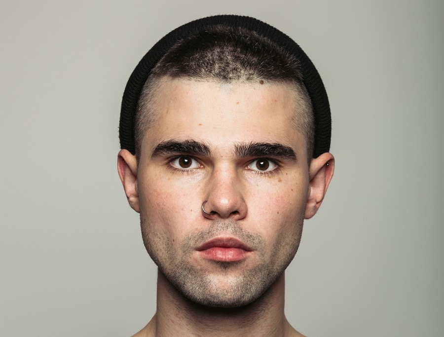 long buzz cut for men