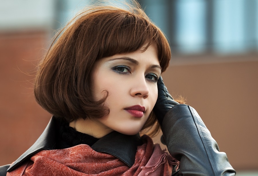 pageboy haircut for brown hair