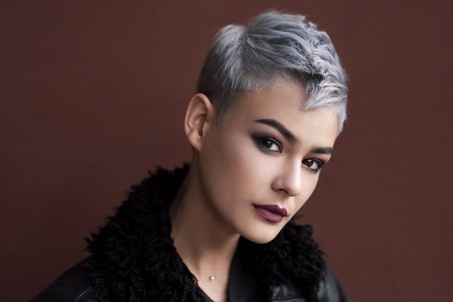 pixie cut for thin gray hair