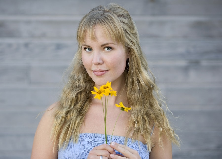 see through bangs for thin blonde hair