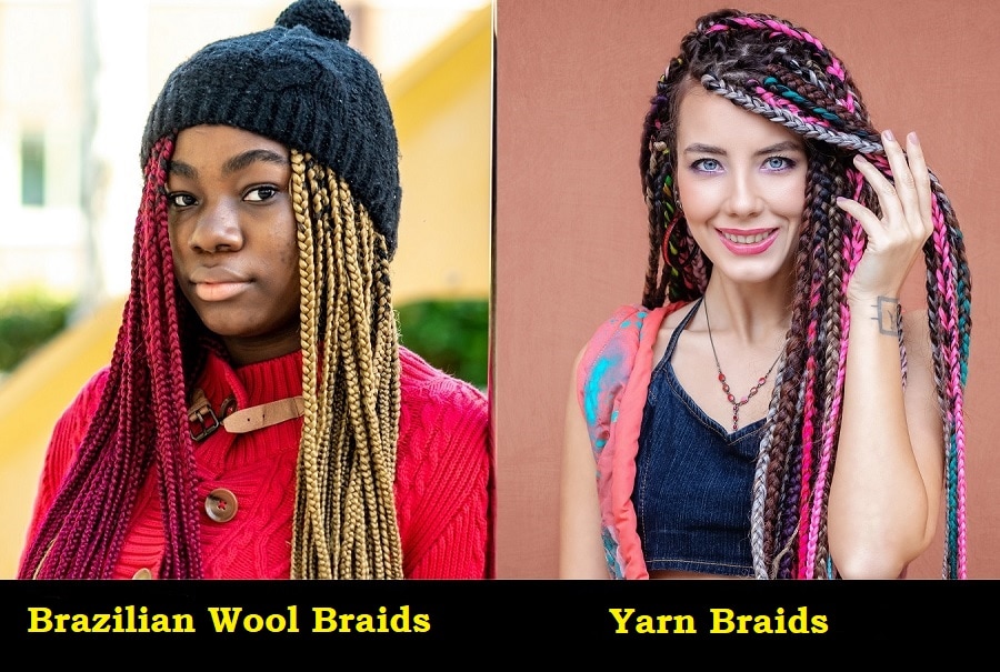 Brazilian Wool Braids vs Yarn Braids