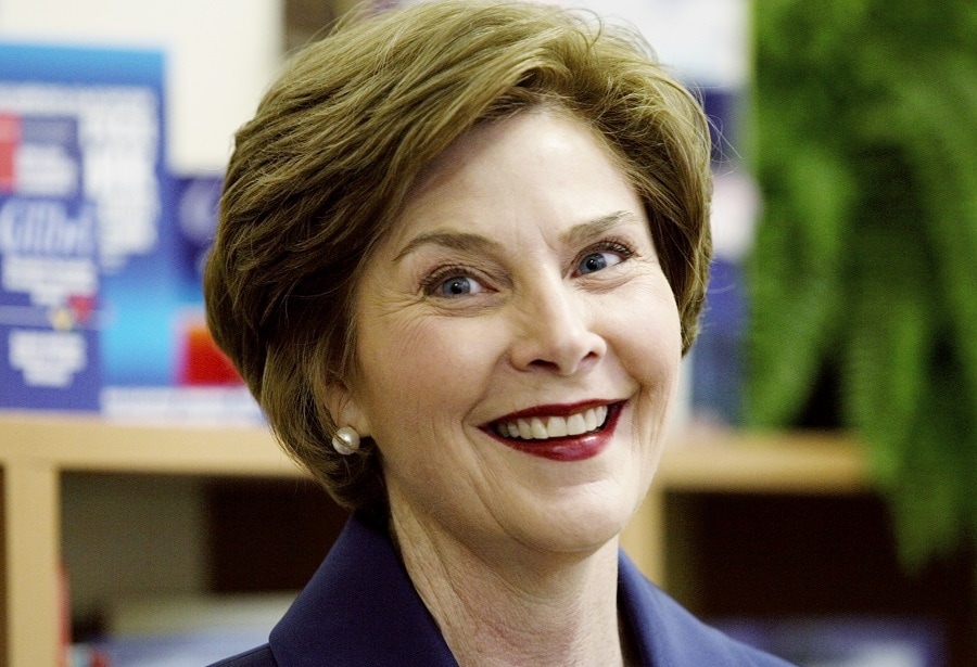 First Lady Laura Bush Hairstyle