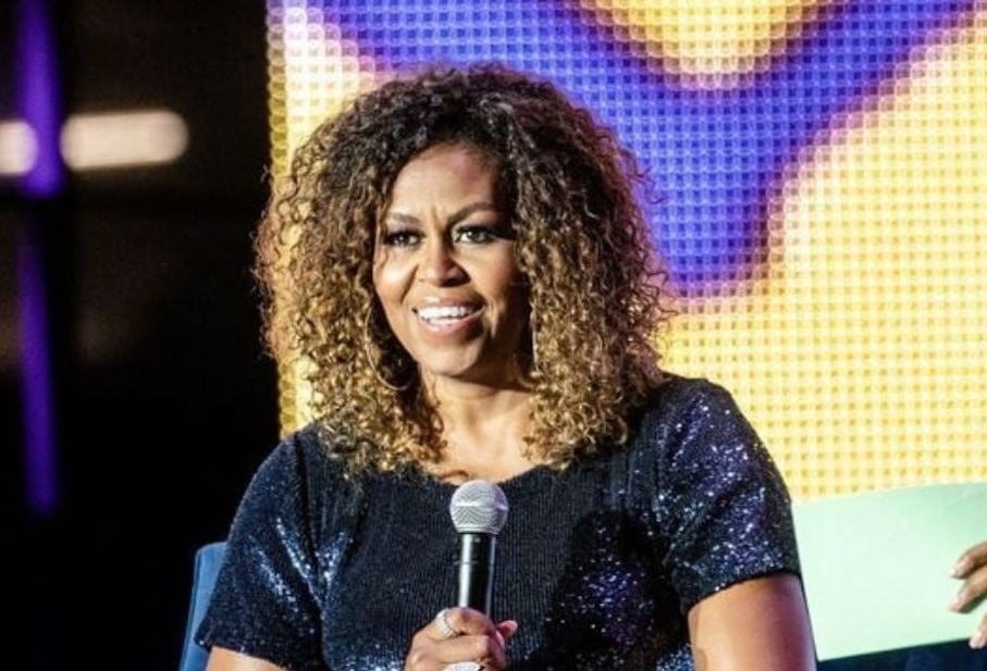 First Lady Michelle Obama with Afro Hair