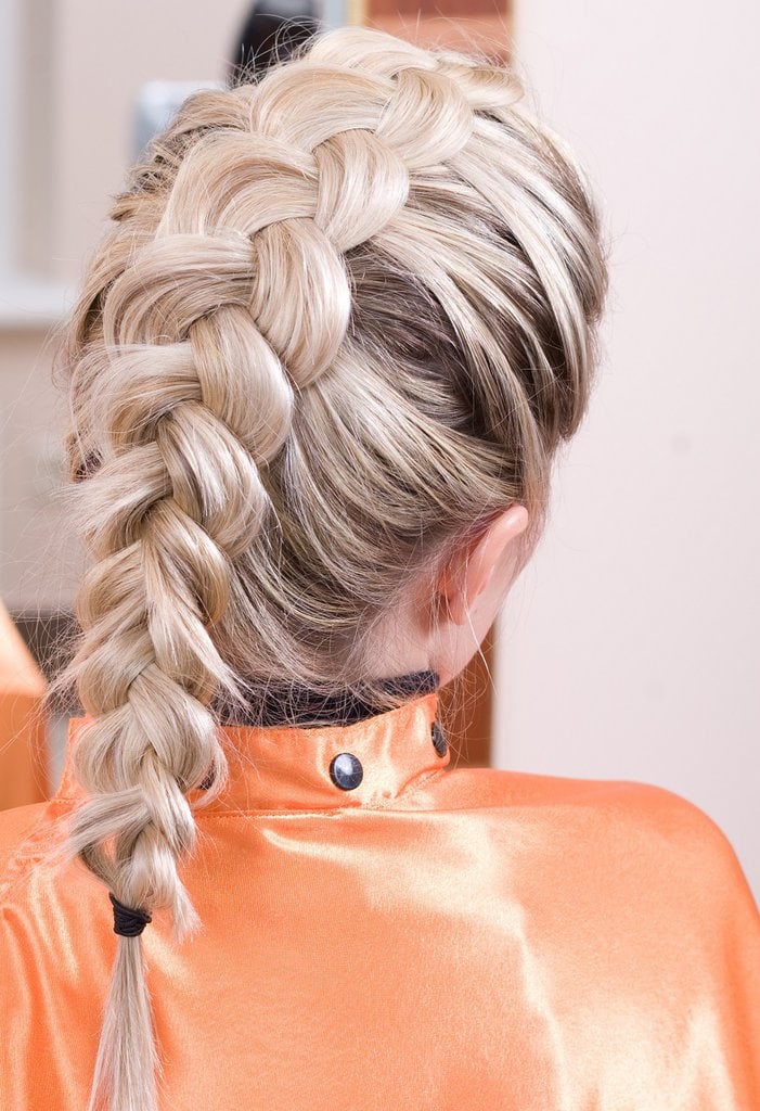 back to school hairstyle with french braid
