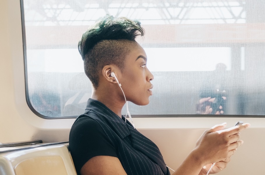 black woman with mohawk hairstyle