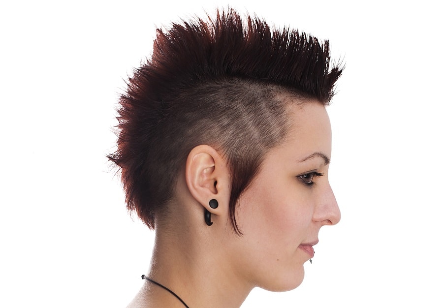 dark hair mohawk for women