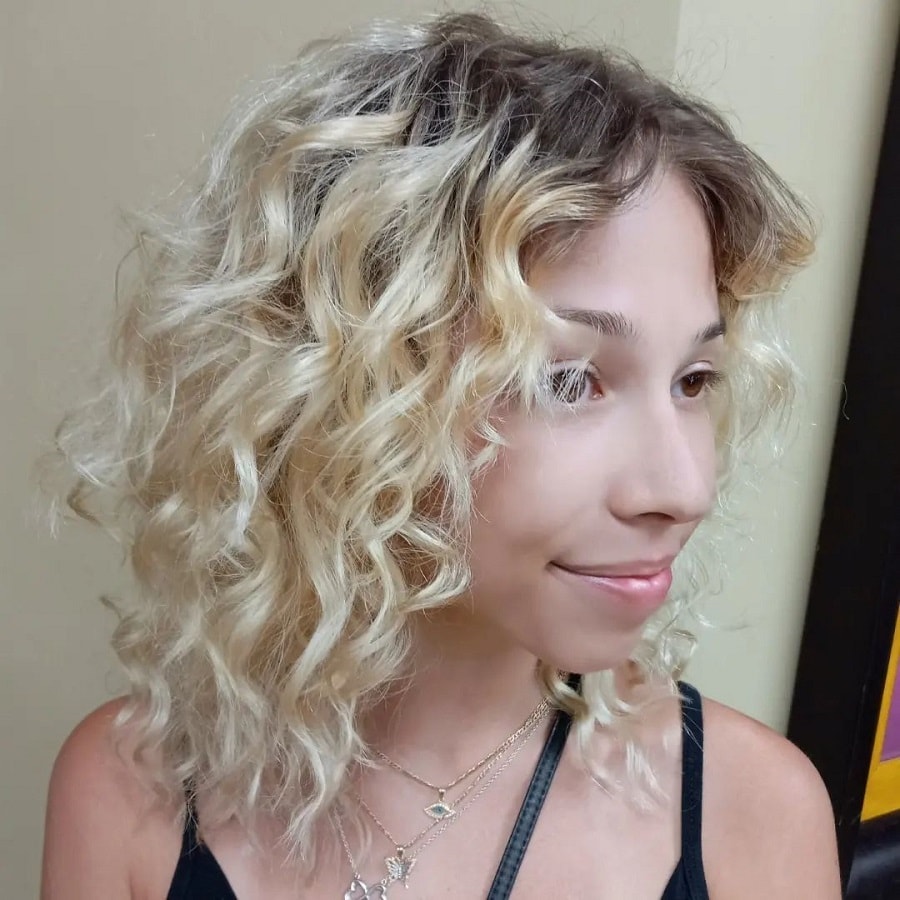 face framing layers for curly hair
