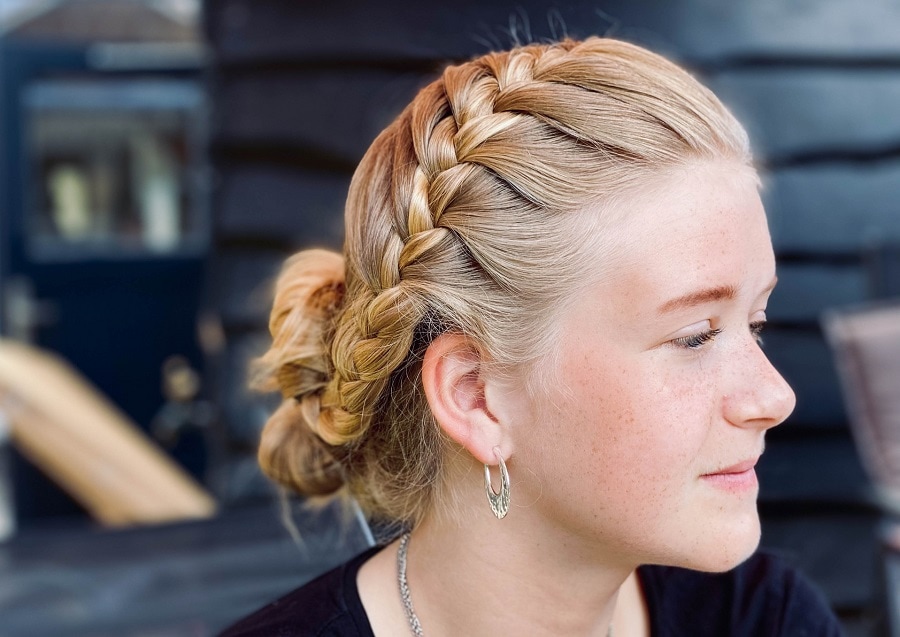 front under braid