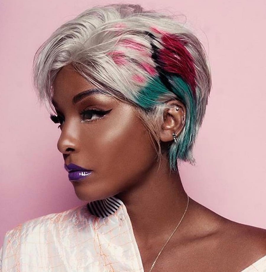 graffiti hair for black women