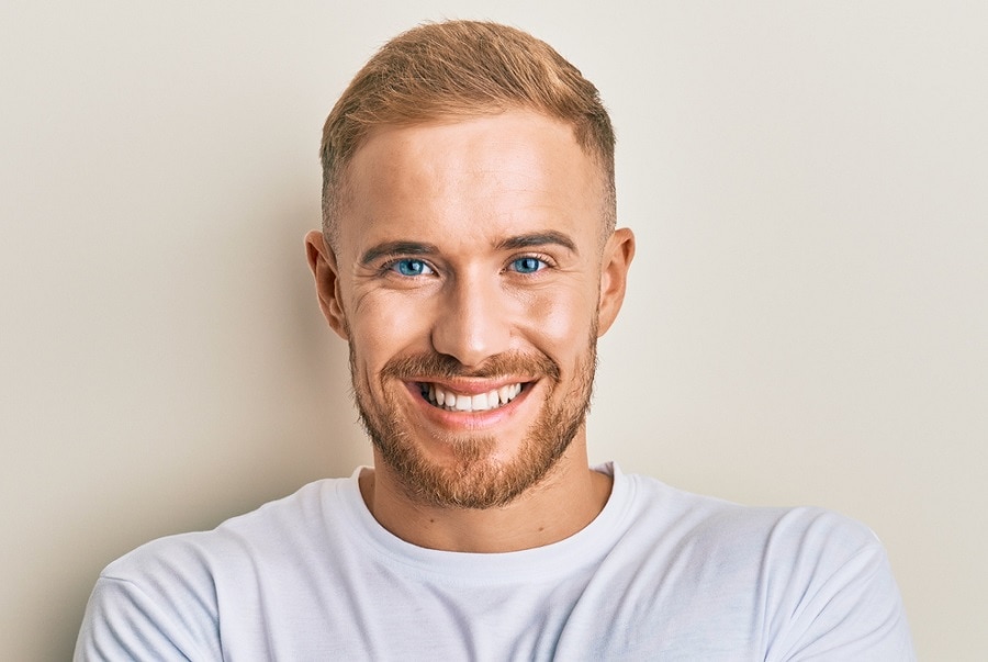 guy with ivy league haircut